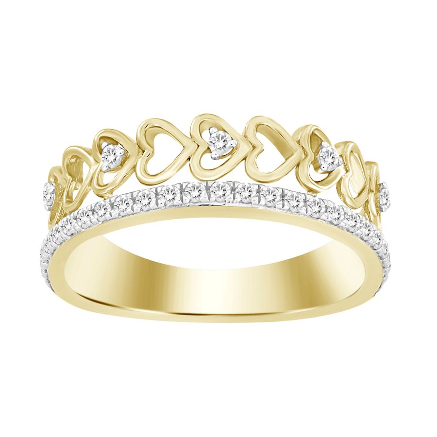 0.20 Carat Round Ladies Diamond Ring in 14K White Gold